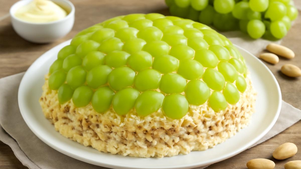 Салат с виноградом