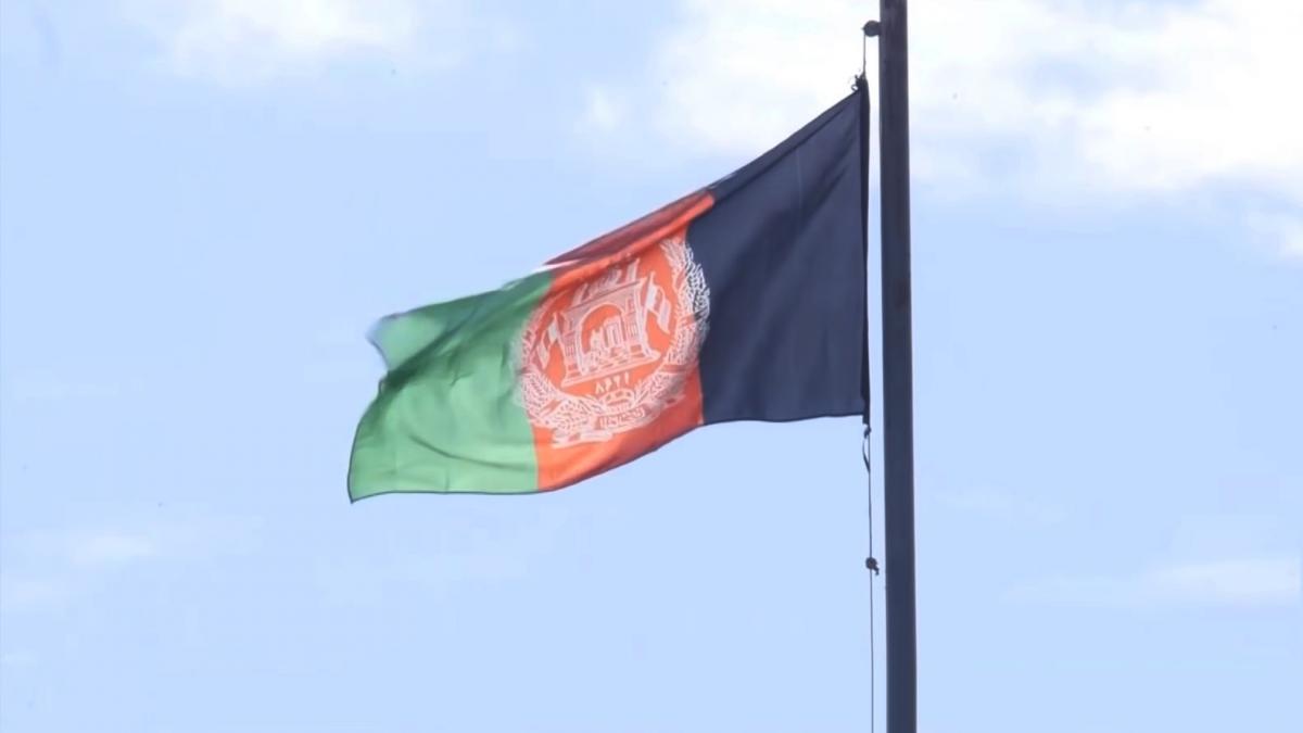 Afghan flag at the Arg Afghan flag at the Arg