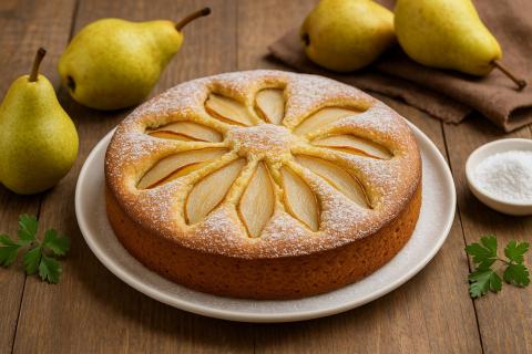 Рецепт пирога с грушами, бри и фундуком: стоимость от 500 рублей