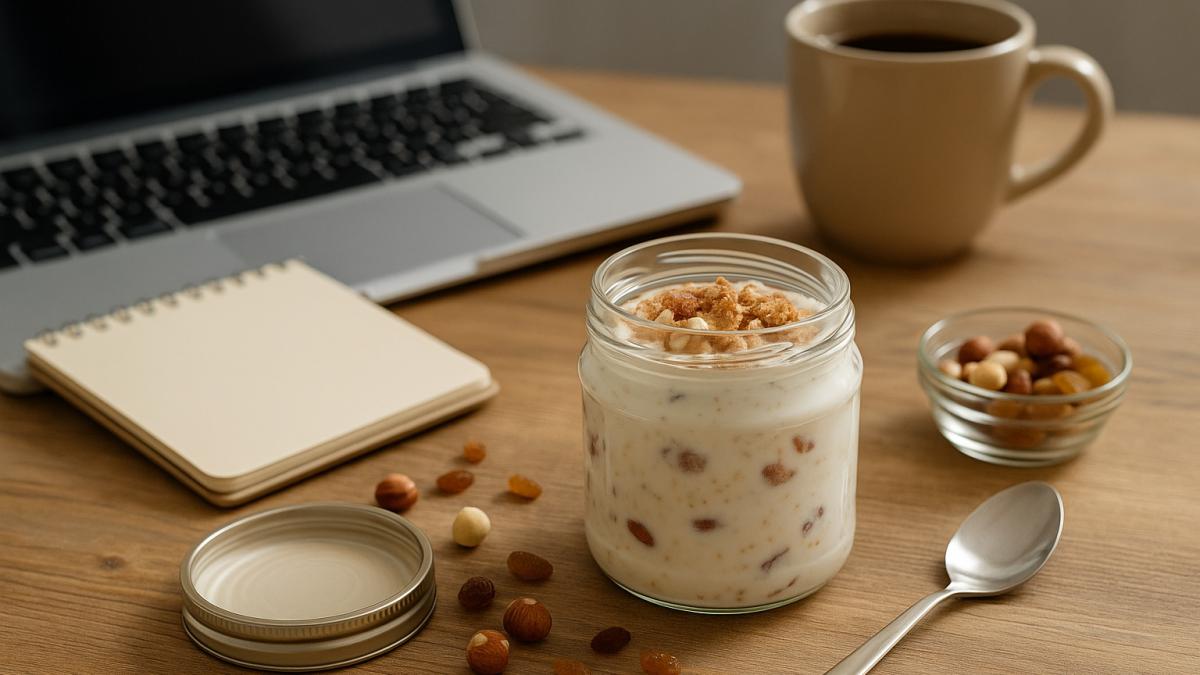 Греческий йогурт с фундуком и изюмом