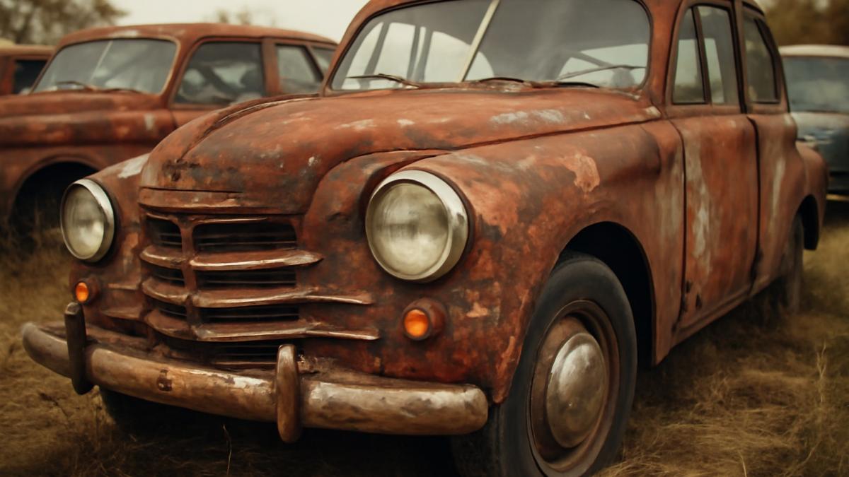 Советский ретро-автомобиль