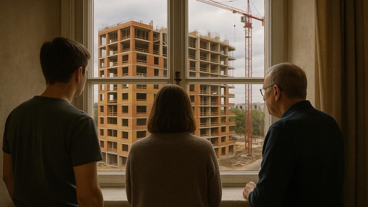 Жильцы у окна