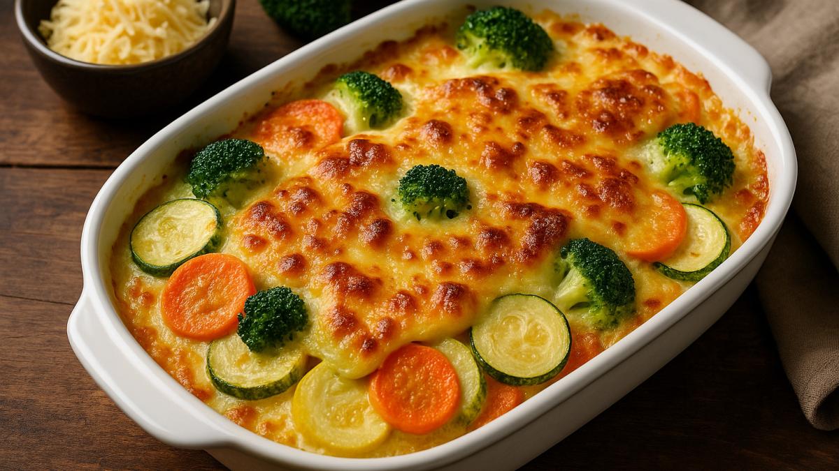 Овощной гратен с сыром