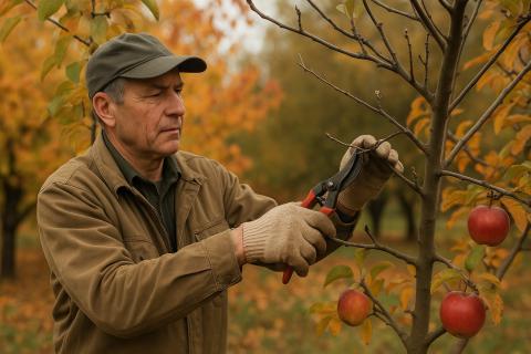 Огородники выполняют обрезку яблок в позднюю зиму для лучшего восстановления