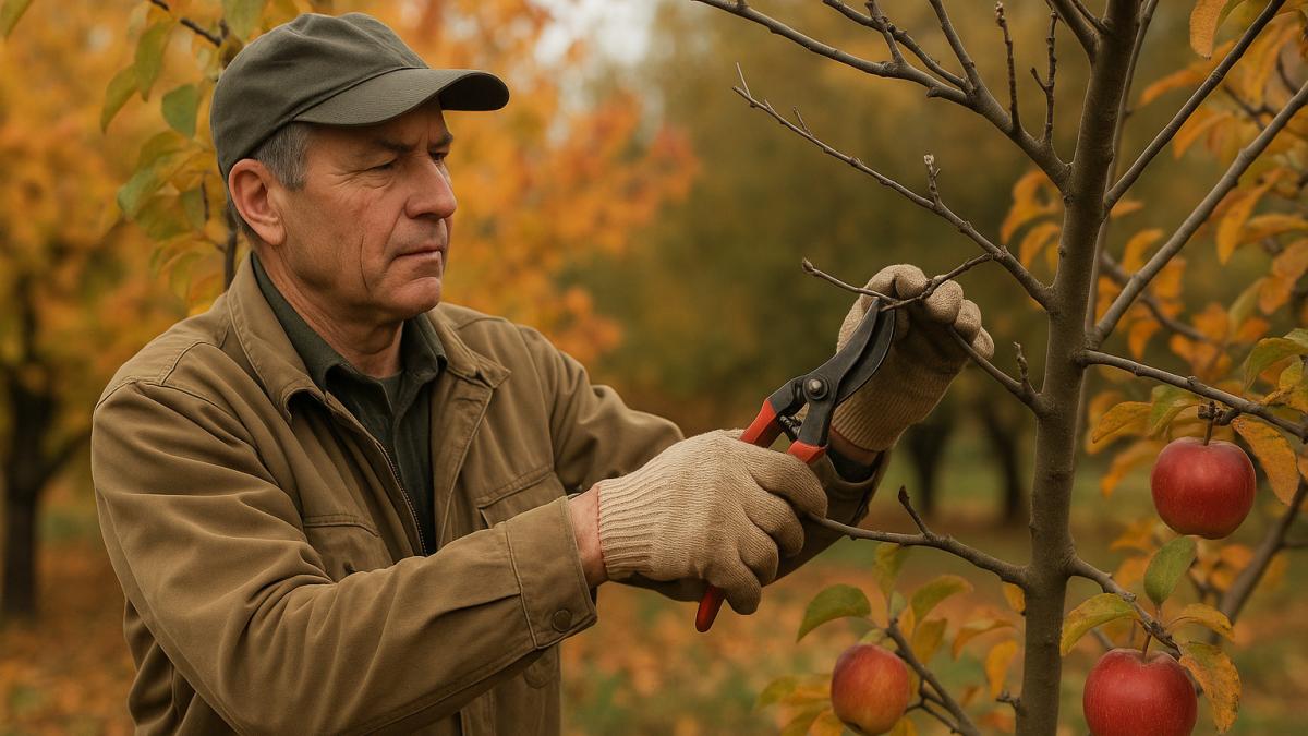 Обрезка яблони осенью