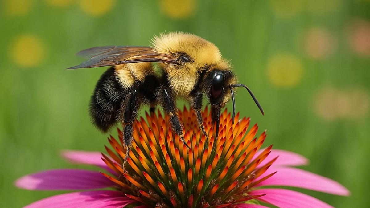 Шмель на цветке