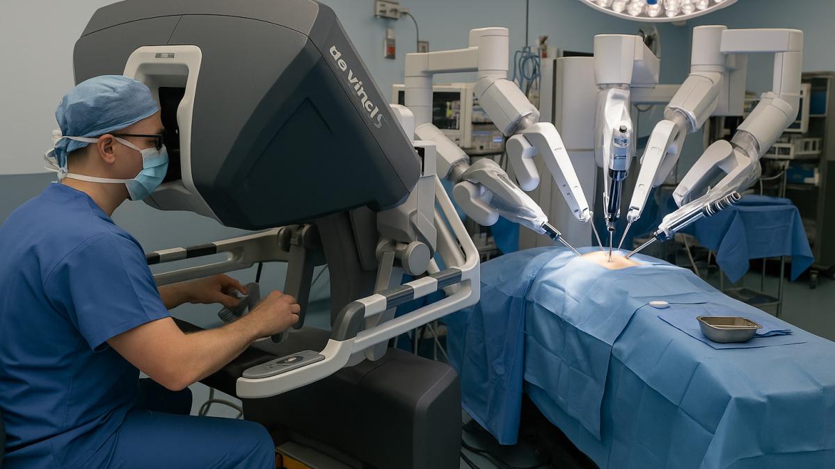 Робот Da Vinci в операционной
