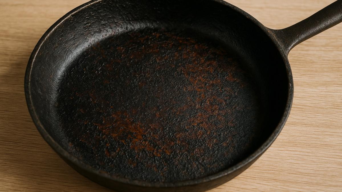 Сковорода с нагаром Сковорода с нагаром