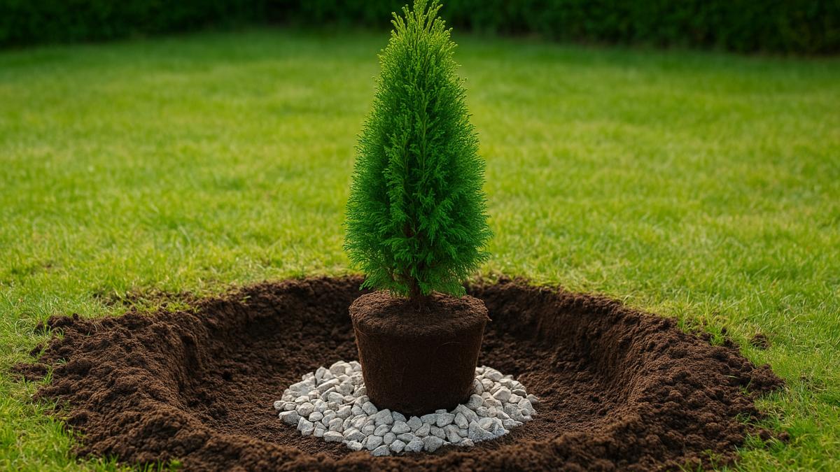 Посадка туи