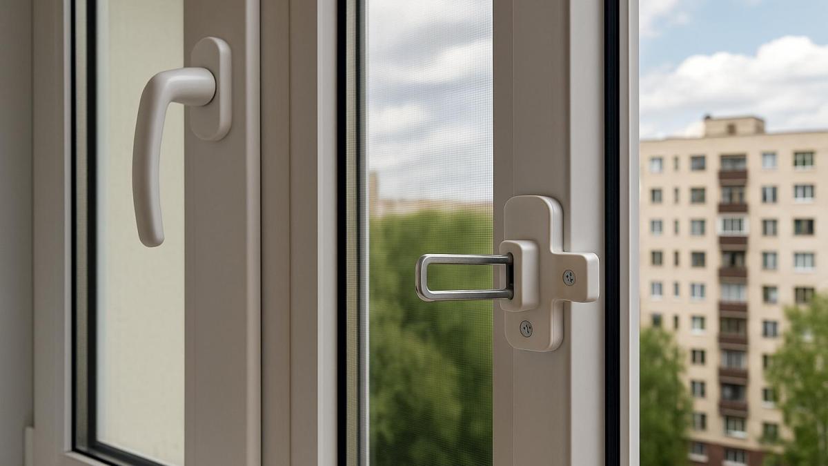 Ограничитель на окне Ограничитель на окне