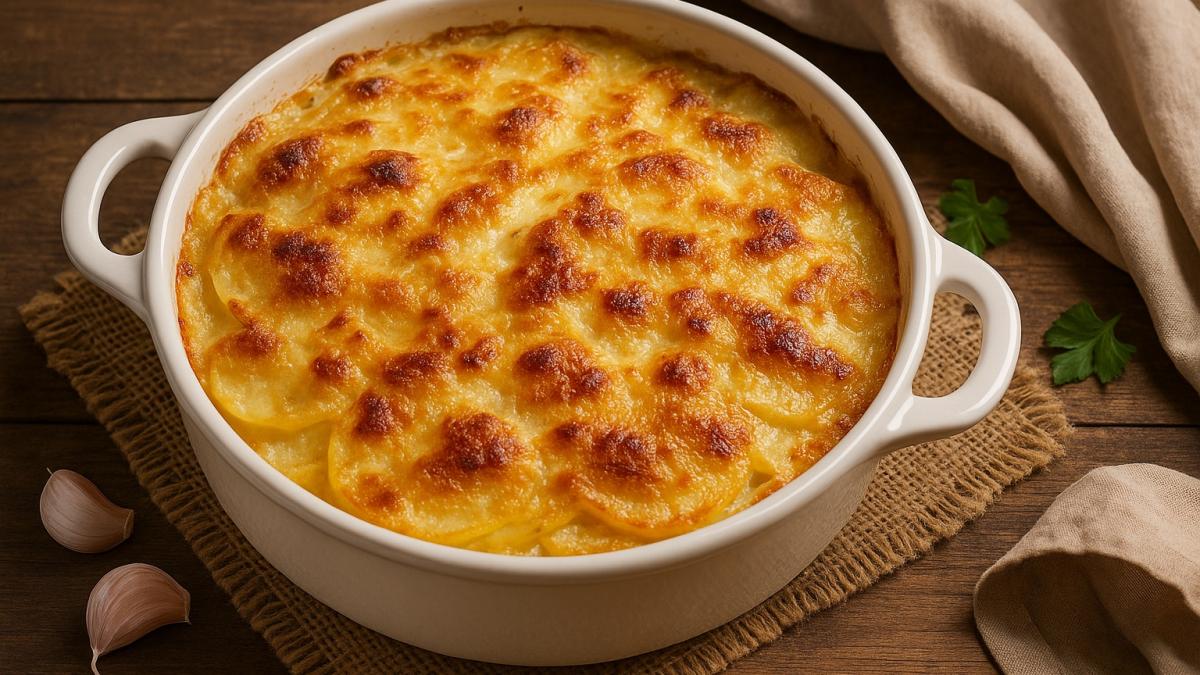 Гратен из картофеля и сливок