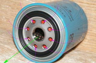 Современный масляный фильтр задерживает частицы размером до 20-40 микрон