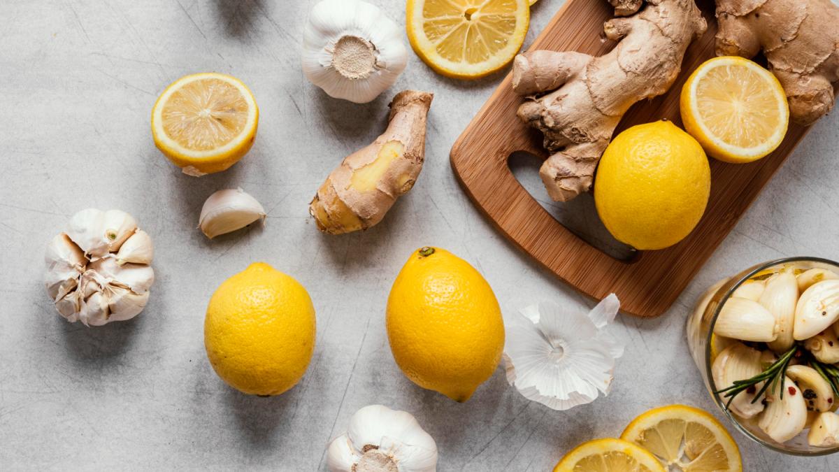 Лимон, имбирь