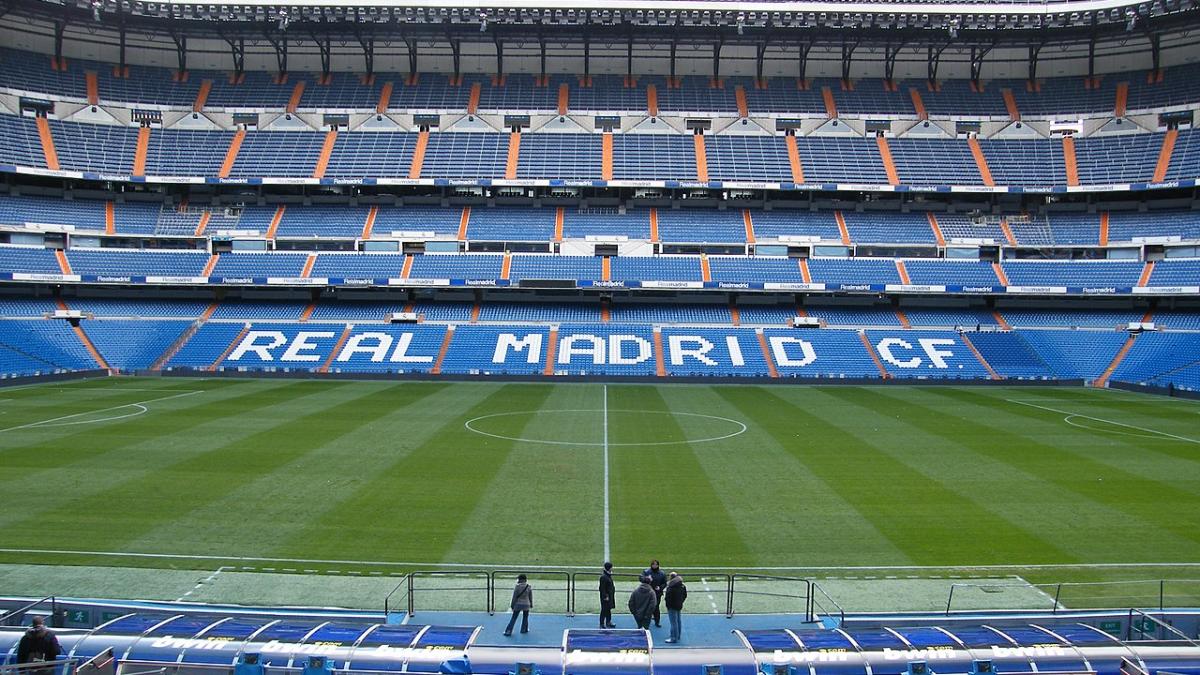 The Santiago Bernabeu Stadium in Madrid - Spain - Home of Real Madrid