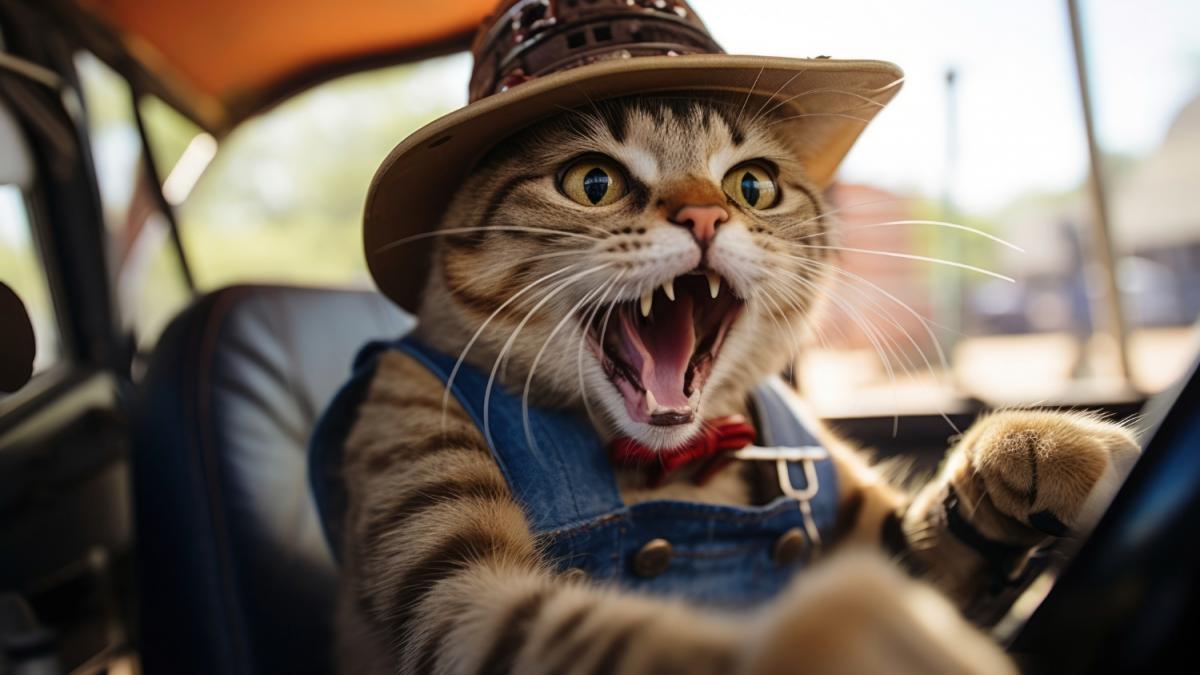 Кошка в авто