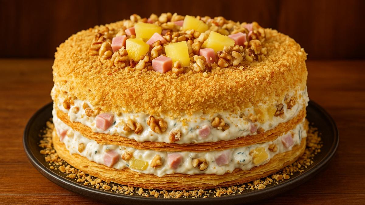 Закусочный торт Наполеон