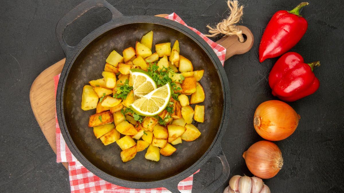 жаренная картошка жаренная картошка