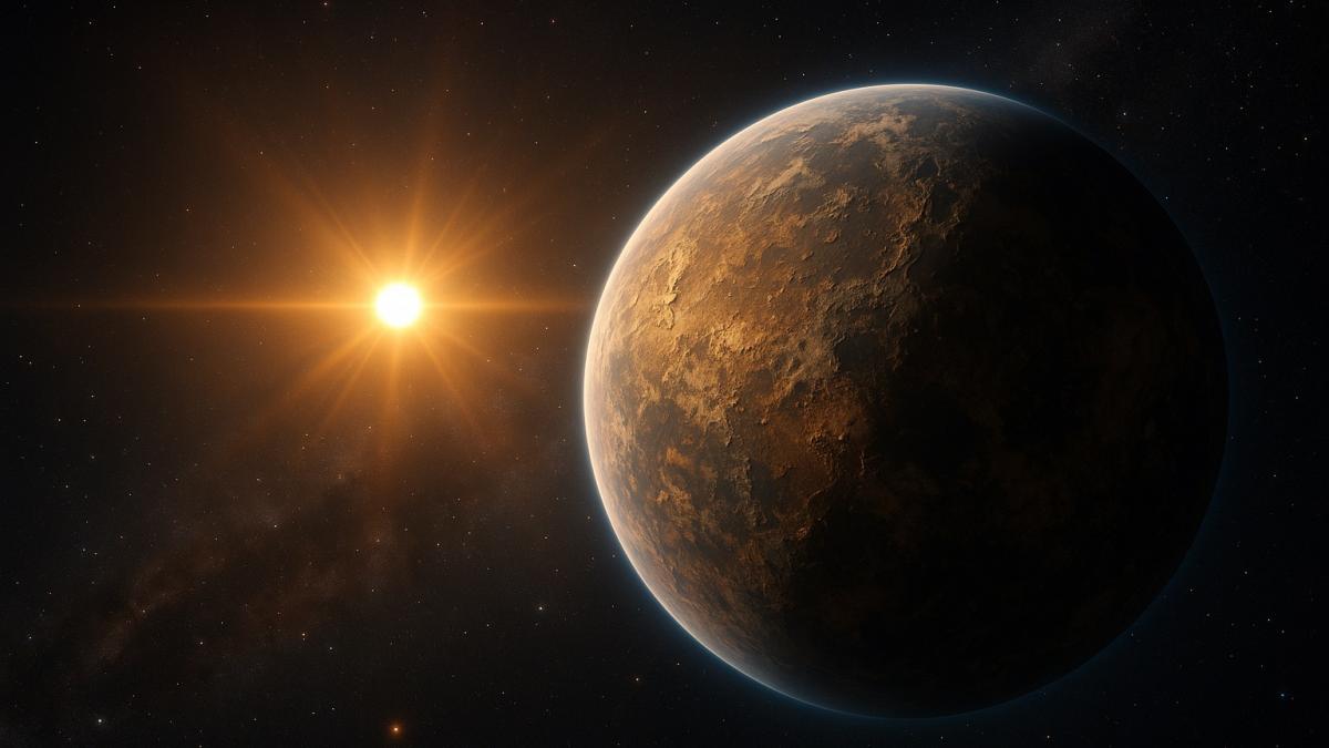 Каменистая экзопланета рядом со звездой