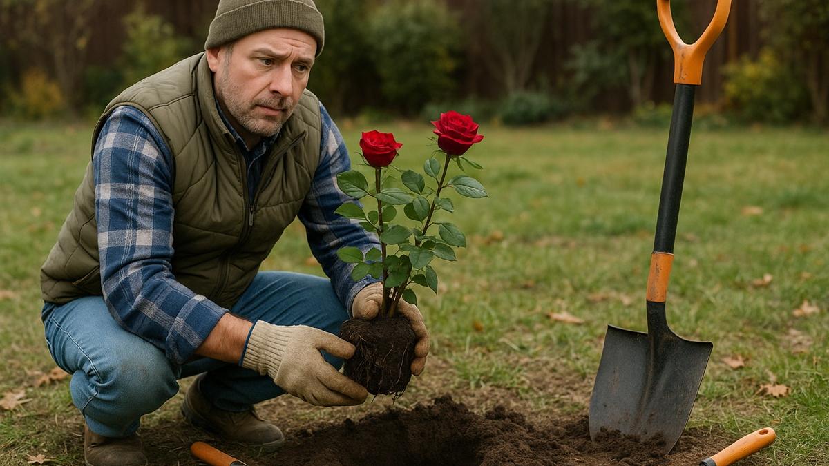 Посадка розы осенью