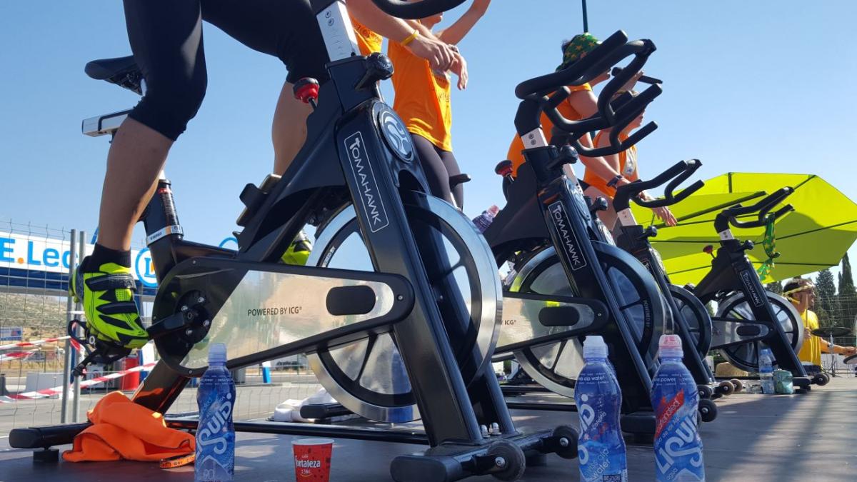 Тренировка на велотренажере