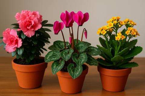 Сухой воздух и частый полив мешают цветению комнатных растений зимой