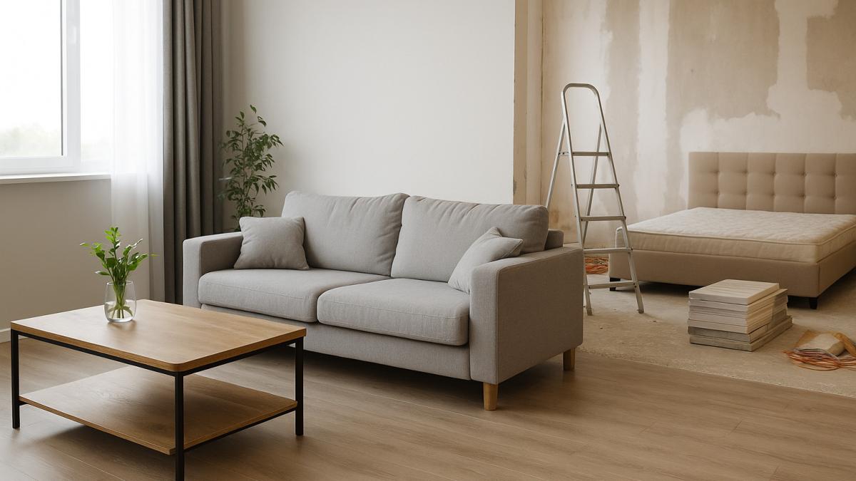 ремонт квартиры незавершённая комната