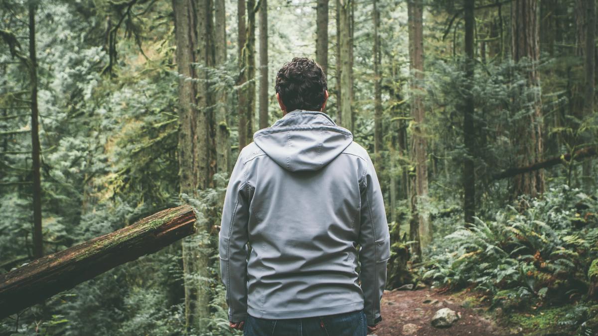 Человек в лесу