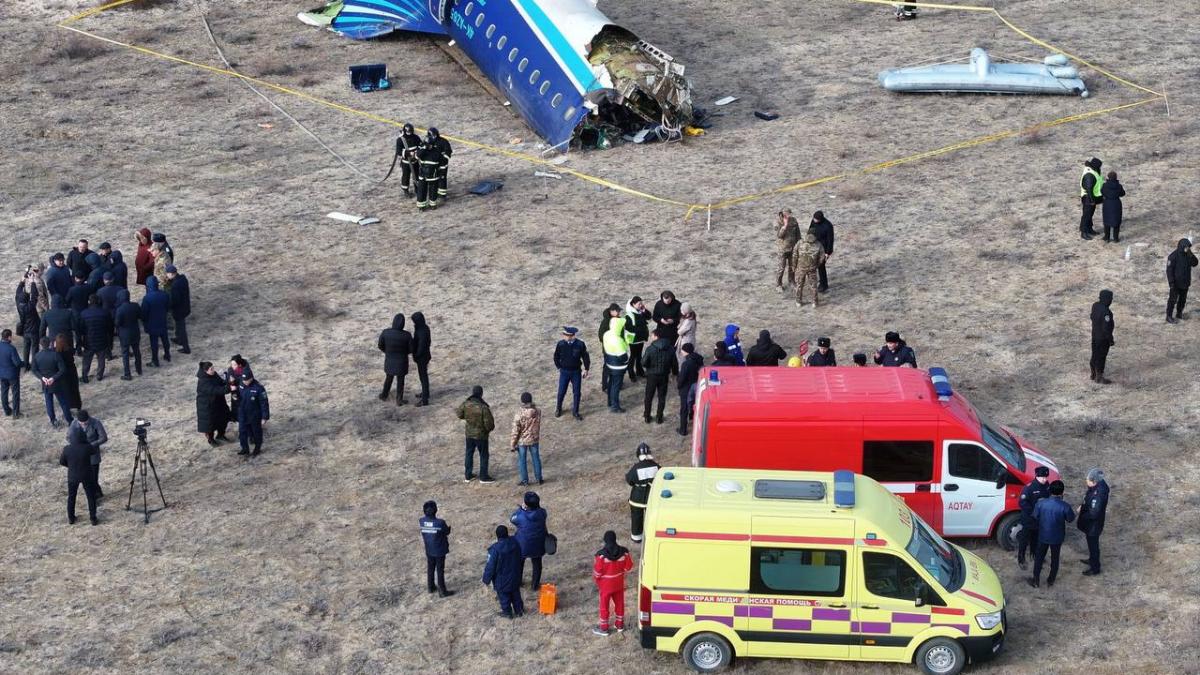 Разбившийся в Казахстане самолёт Разбившийся в Казахстане самолёт