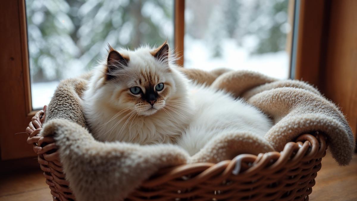 Кошка породы Рэгдолл