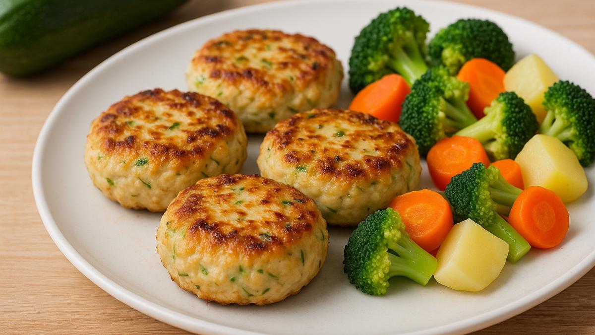 Котлеты из курицы с кабачком