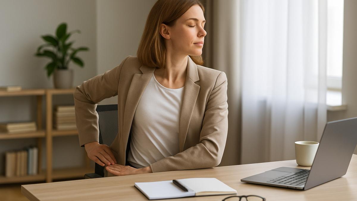 Офисная разминка для спины