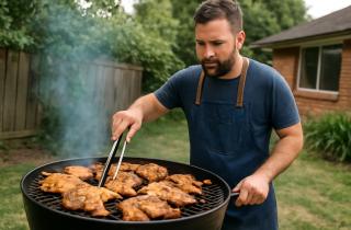 Мелисса Хомер предупредила: скопление жира в поддоне гриля повышает риск возгорания