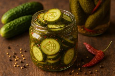 Рецепт маринованных огурцов по-корейски с морковью и чесноком на зиму