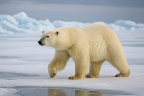 Белый медведь проходит вплавь до 160 км без остановки — зоологи