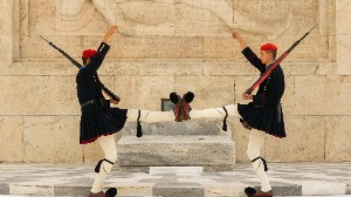 Foot foot Evzones Athens
