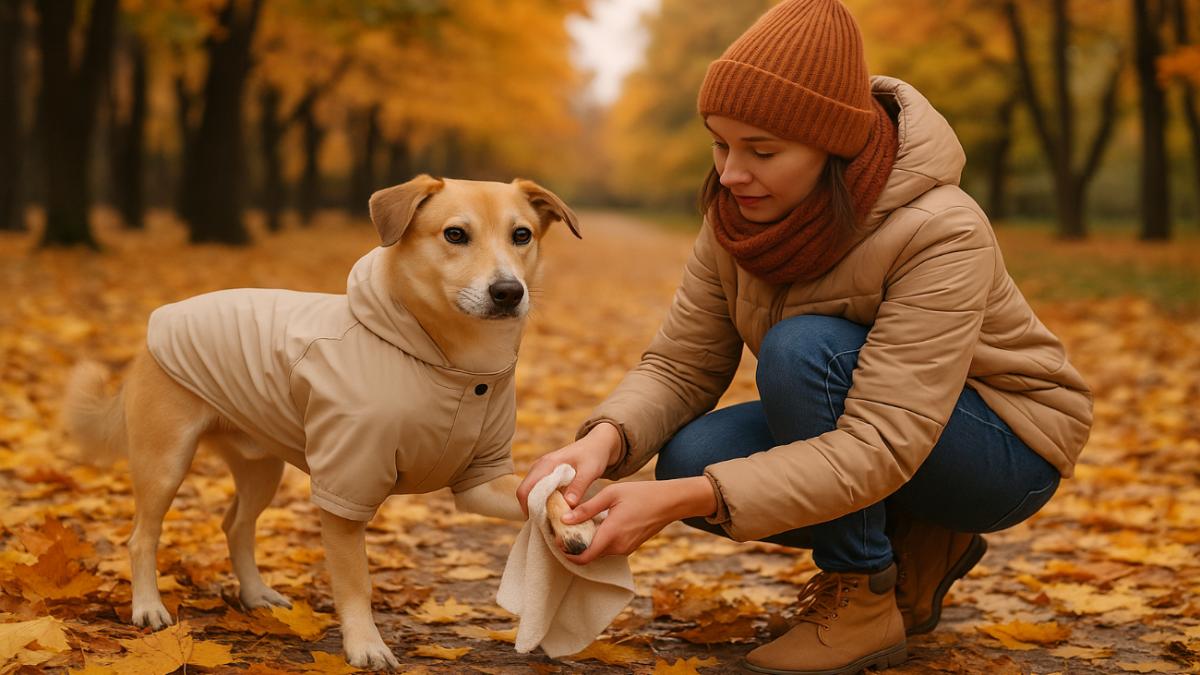 Осенний уход за собакой
