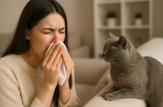 Аллергию на кошек вызывает белок Fel d 1, а не шерсть