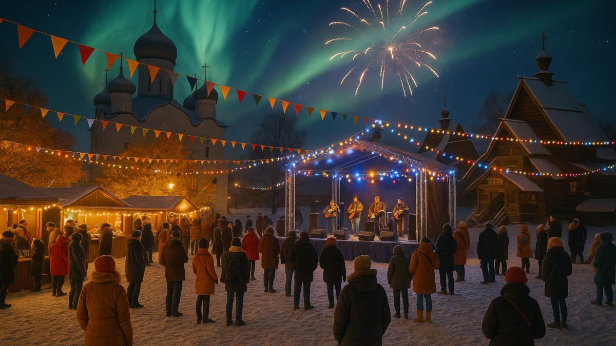 Зимний фестиваль на Севере России