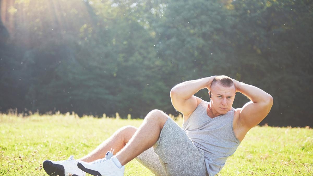 Спортсмен на природе