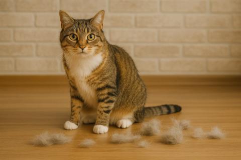 Сентябрь запускает у кошек сезонную линьку и обновление подшёрстка