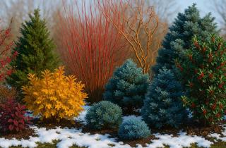 Как спасаю свои хвойные деревья зимой — мои секреты по защите от снега и холода