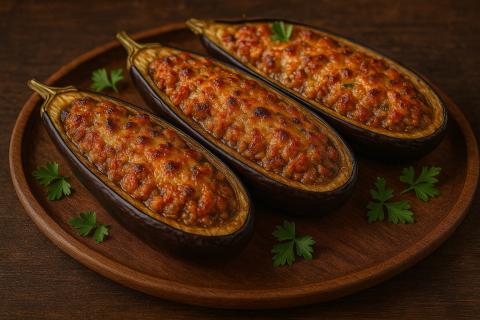 Как приготовить запеченные баклажаны с сыром и чесноком по домашнему рецепту