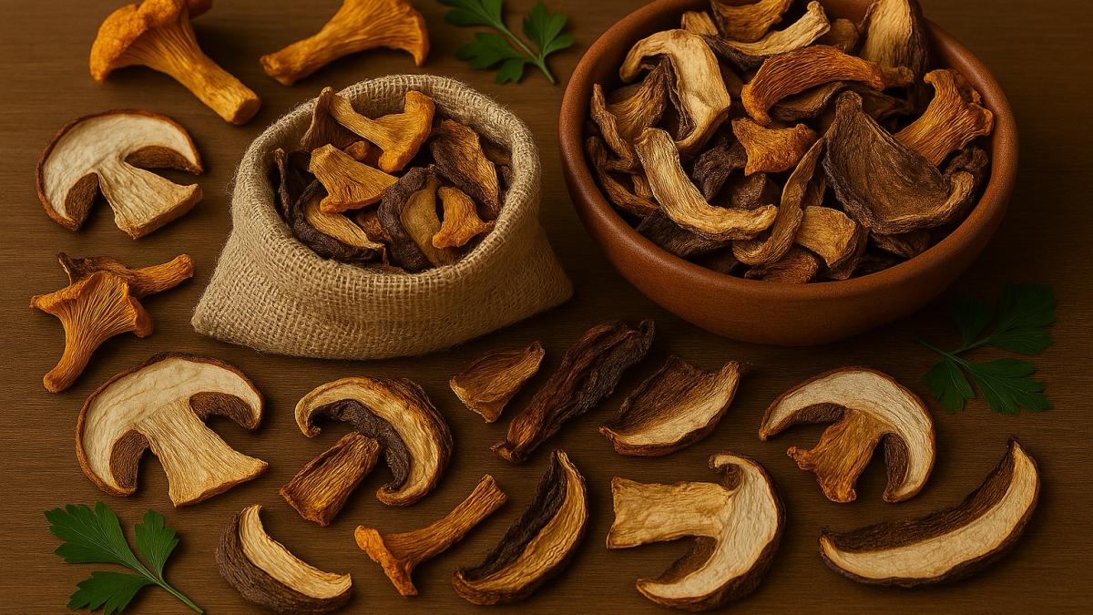 Смесь сушёных грибов для супа Смесь сушёных грибов для супа