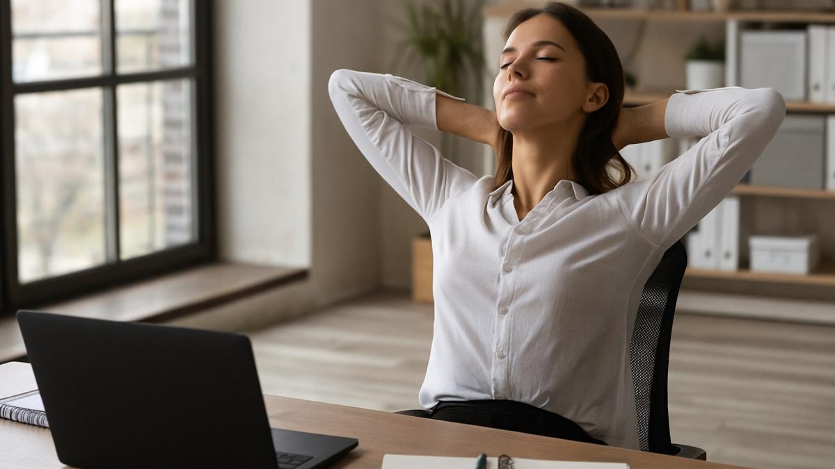 Растяжка на рабочем месте