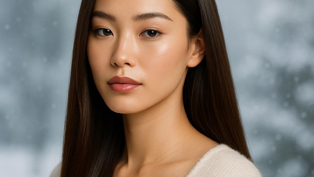 Азиатская девушка с длинными волосами