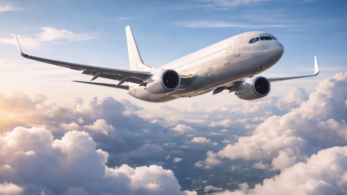 Самолет в небе