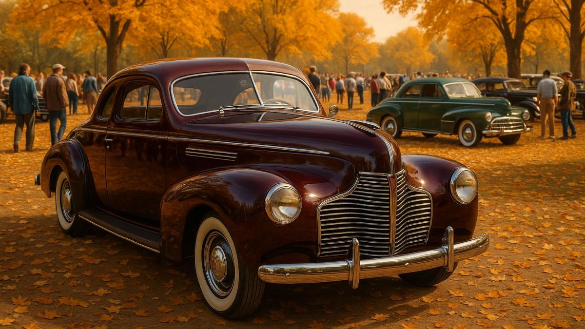 Осенний ретро-парад автомобилей
