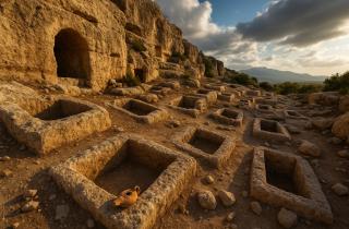 Лучшее время для визита в Некрополь Сан-Джулиано: весна, осень и магия зимних туманов