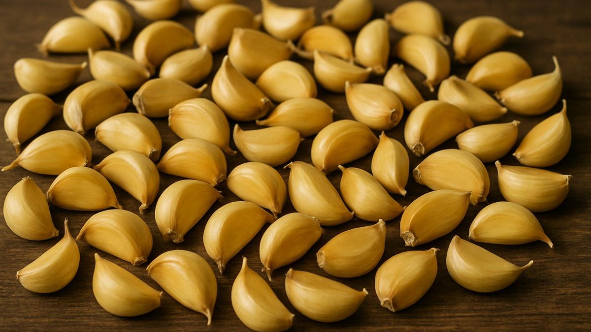 желтые зубчики чеснока желтые зубчики чеснока