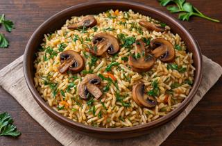 Плов со свининой на костре в казане готовится с рассыпчатым рисом и хрустящим мясом